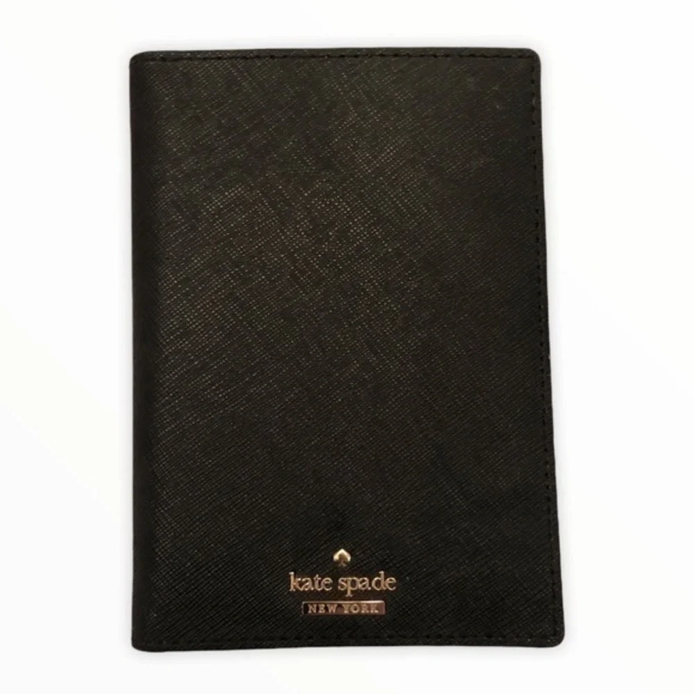Kate spade black passport cover